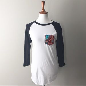 Serengetee Baseball Quarter Sleeve Tee Shirt